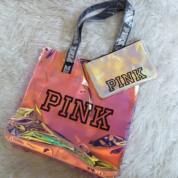 victoria secret iridescent tote